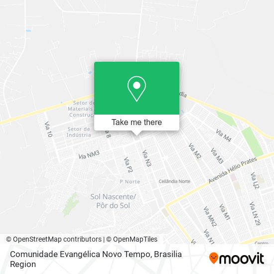 Comunidade Evangélica Novo Tempo map