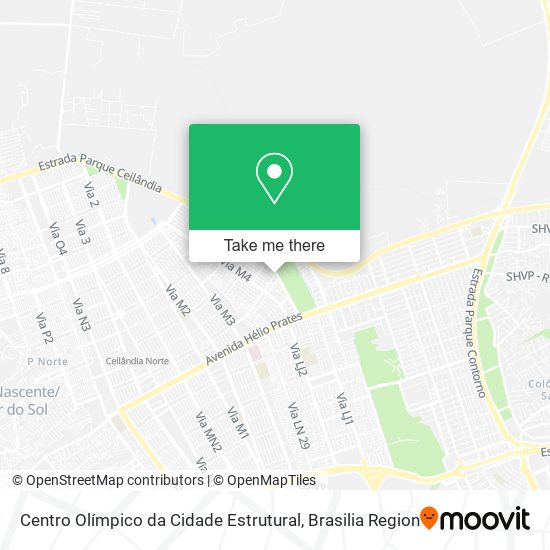 Centro Olímpico da Cidade Estrutural map