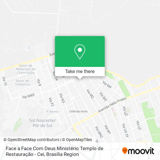 Mapa Face a Face Com Deus Ministério Templo de Restauração - Cei