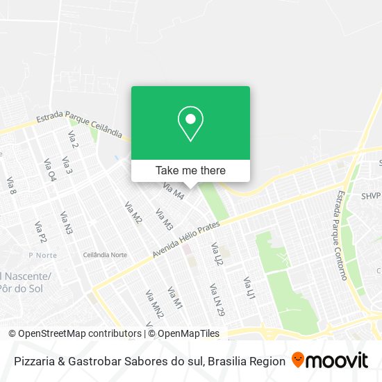 Pizzaria & Gastrobar Sabores do sul map