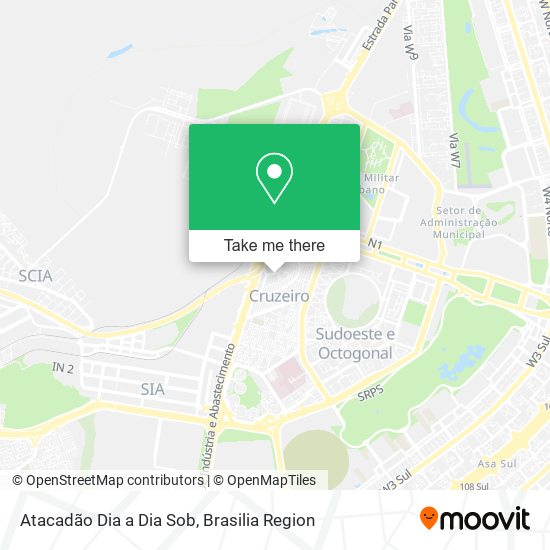 Atacadão Dia a Dia Sob map
