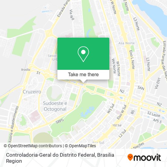 Controladoria-Geral do Distrito Federal map