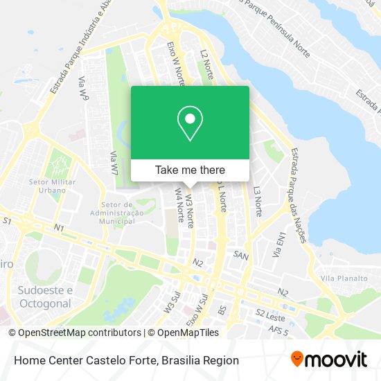 Home Center Castelo Forte map