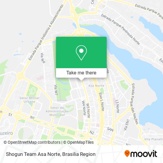 Shogun Team Asa Norte map
