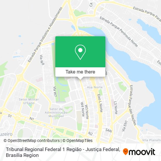 Tribunal Regional Federal 1 Região - Justiça Federal map