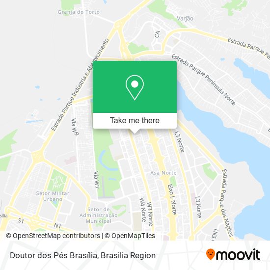 Doutor dos Pés Brasília map