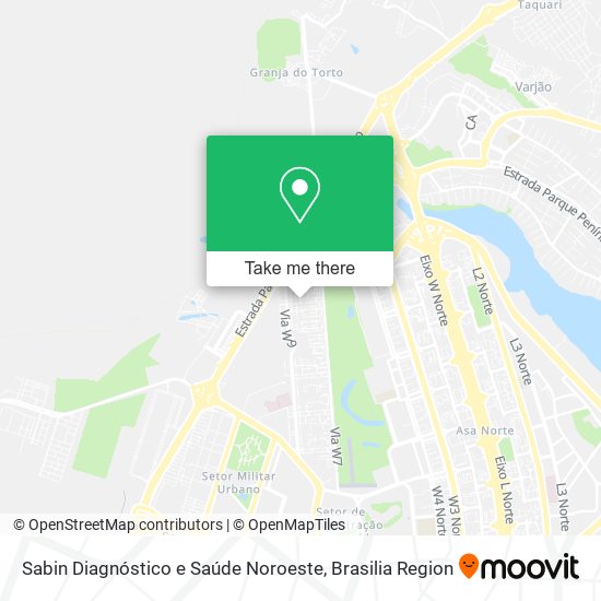 Sabin Diagnóstico e Saúde Noroeste map