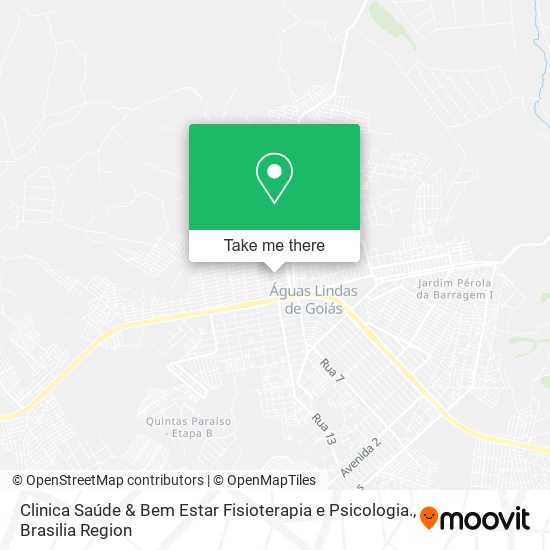 Clinica Saúde & Bem Estar Fisioterapia e Psicologia. map