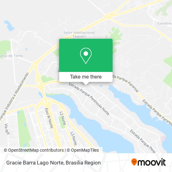 Gracie Barra Lago Norte map