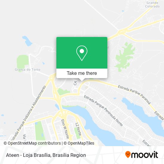 Ateen - Loja Brasília map