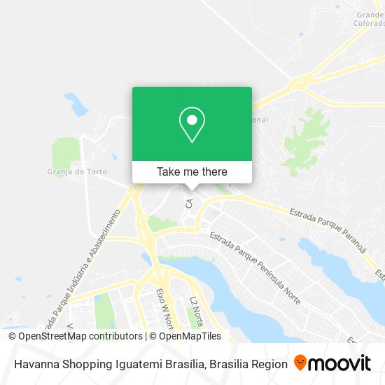 Havanna Shopping Iguatemi Brasília map