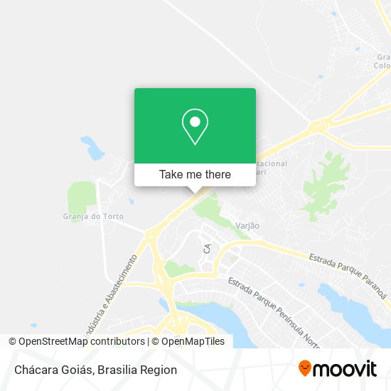 Chácara Goiás map