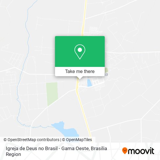 Igreja de Deus no Brasil - Gama Oeste map