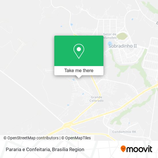 Pararia e Confeitaria map