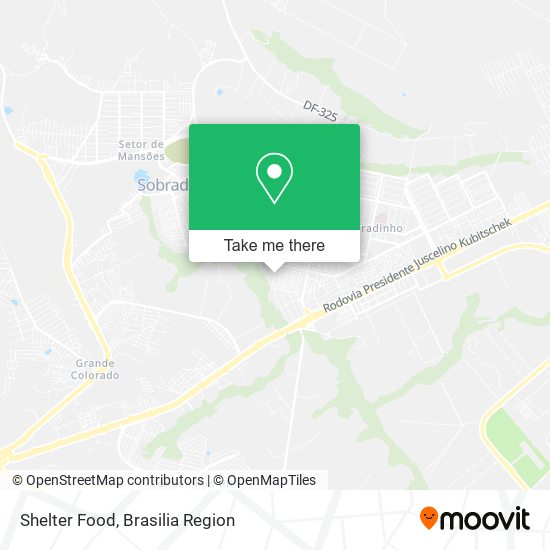 Shelter Food map