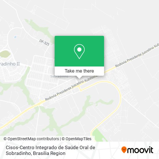 Mapa Cisos-Centro Integrado de Saúde Oral de Sobradinho