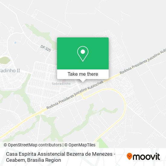 Casa Espírita Assistencial Bezerra de Menezes - Ceabem map