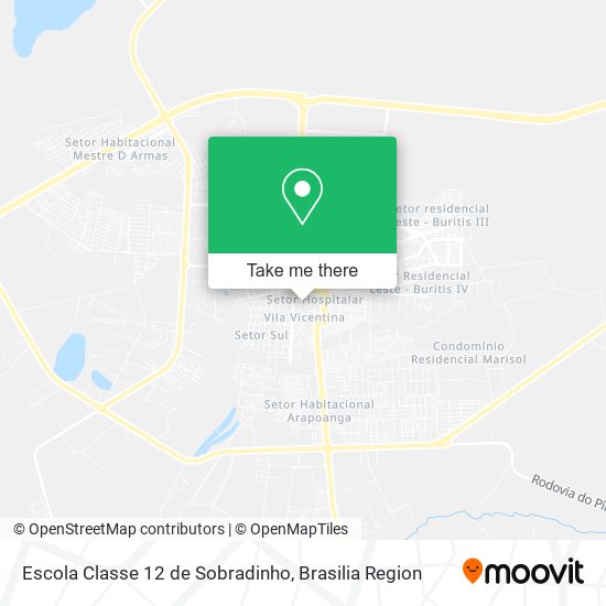 Escola Classe 12 de Sobradinho map