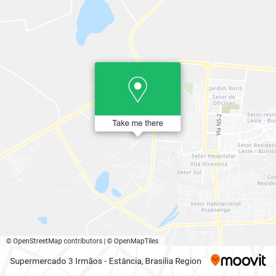 Supermercado 3 Irmãos - Estância map