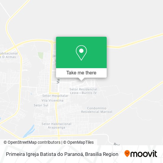 Primeira Igreja Batista do Paranoá map