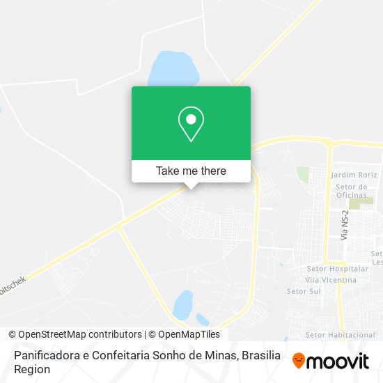 Panificadora e Confeitaria Sonho de Minas map