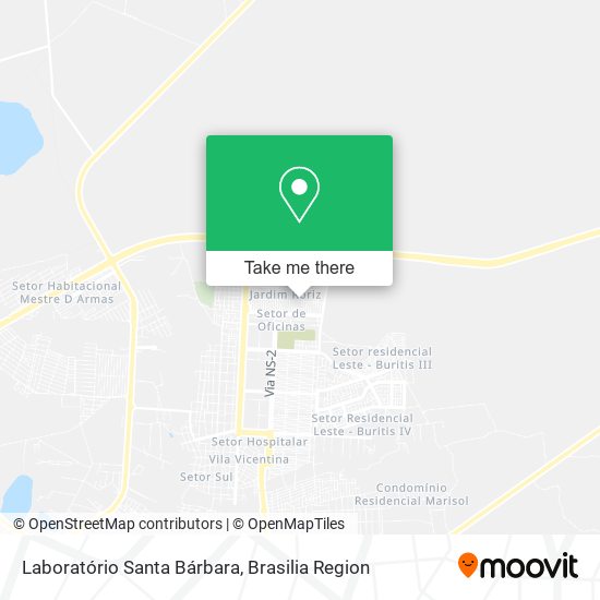 Laboratório Santa Bárbara map