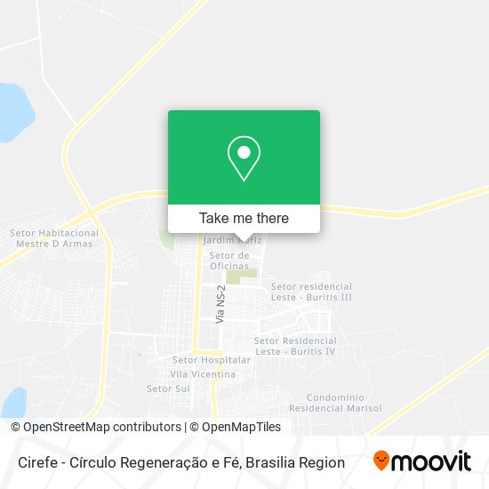 Cirefe - Círculo Regeneração e Fé map