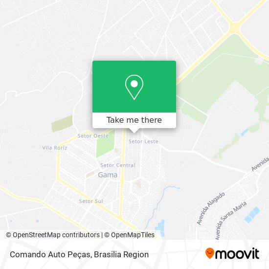 Comando Auto Peças map