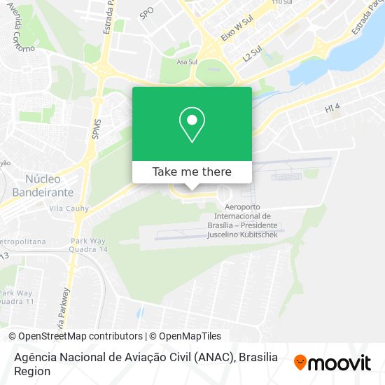 Agência Nacional de Aviação Civil (ANAC) map