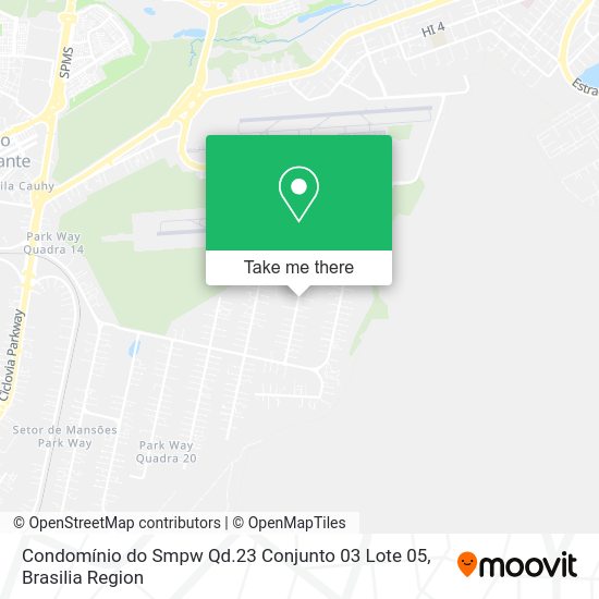 Condomínio do Smpw Qd.23 Conjunto 03 Lote 05 map