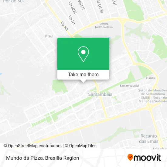 Mundo da Pizza map