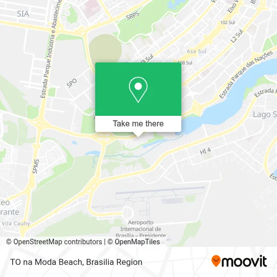 TO na Moda Beach map