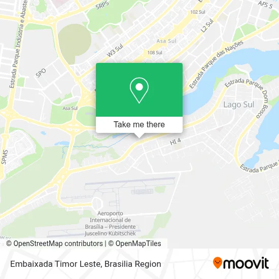 Embaixada Timor Leste map