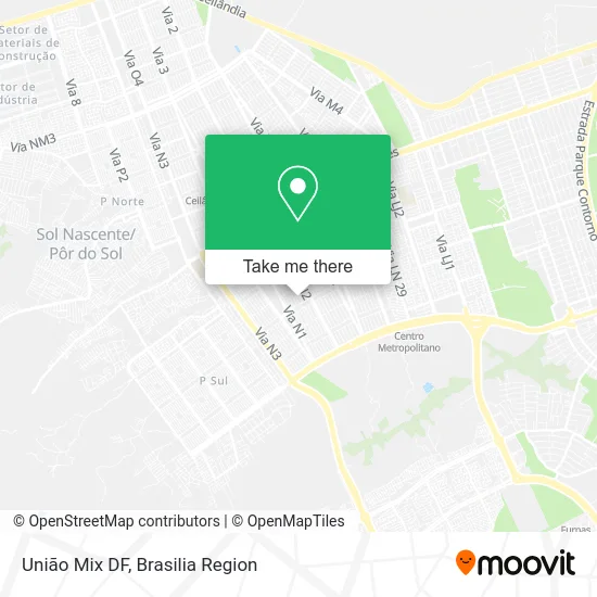 União Mix DF map