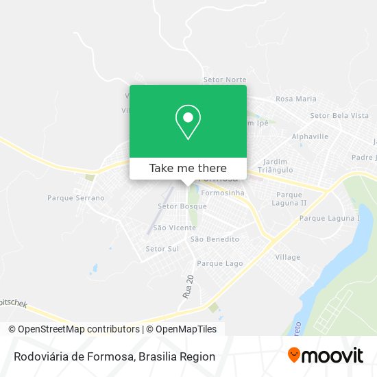Rodoviária de Formosa map