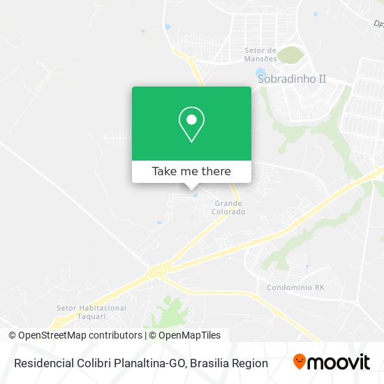 Residencial Colibri Planaltina-GO map