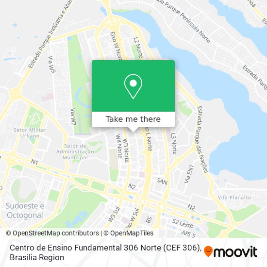 Centro de Ensino Fundamental 306 Norte (CEF 306) map