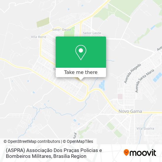 (ASPRA) Associação Dos Praças Policias e Bombeiros Militares map