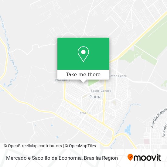 Mercado e Sacolão da Economia map