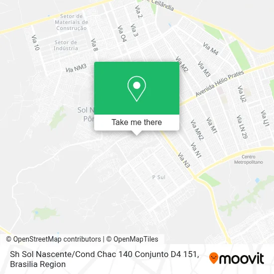 Sh Sol Nascente / Cond Chac 140 Conjunto D4 151 map