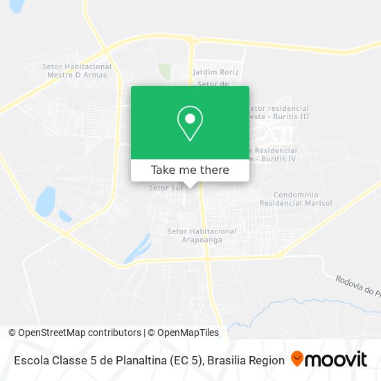 Escola Classe 5 de Planaltina (EC 5) map