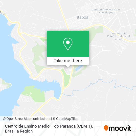 Centro de Ensino Médio 1 do Paranoá (CEM 1) map