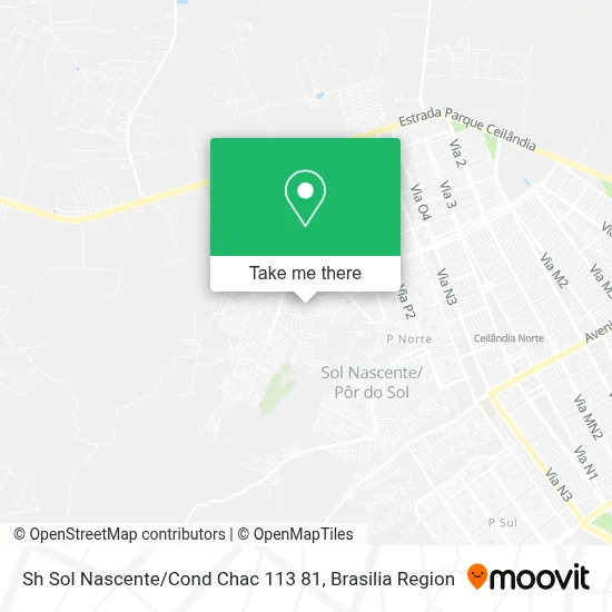 Sh Sol Nascente / Cond Chac 113 81 map