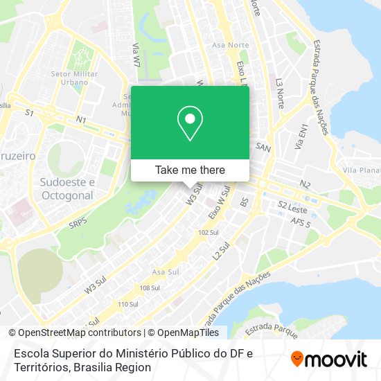 Escola Superior do Ministério Público do DF e Territórios map