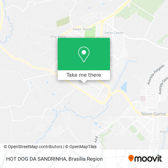 HOT DOG DA SANDRINHA map