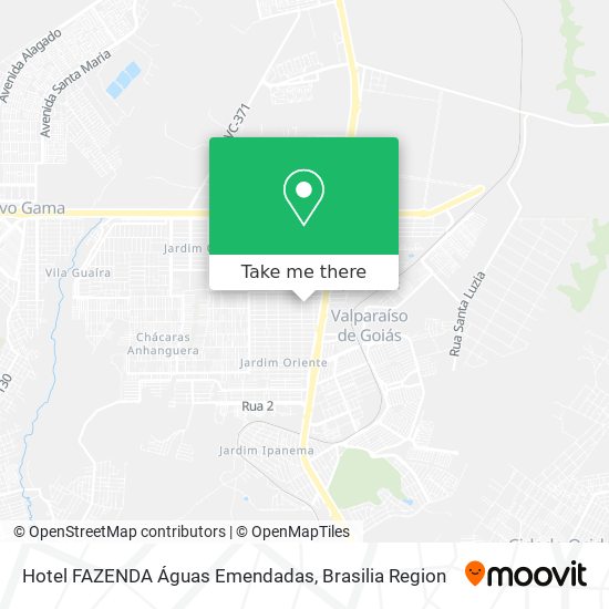 Hotel FAZENDA Águas Emendadas map
