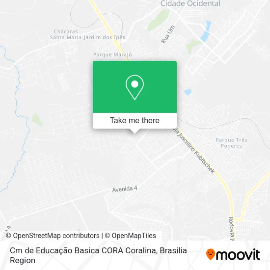 Cm de Educação Basica CORA Coralina map