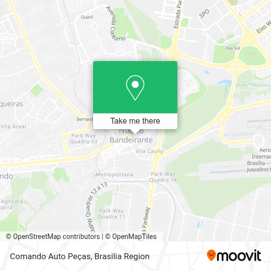 Comando Auto Peças map