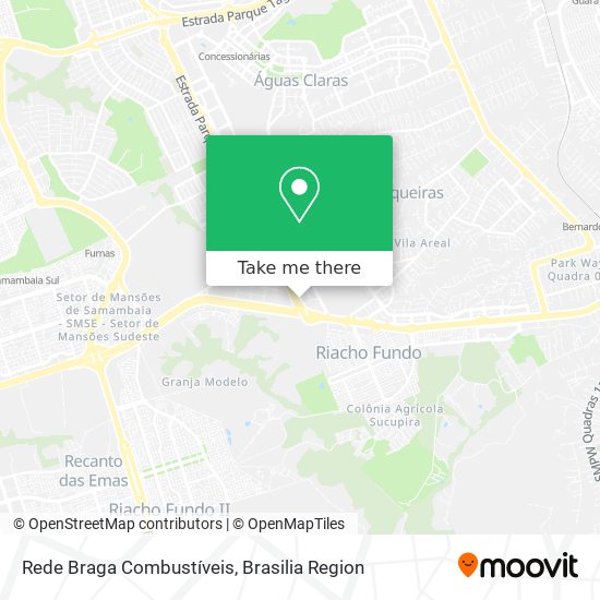 Rede Braga Combustíveis map