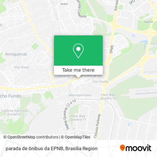 parada de ônibus da EPNB map